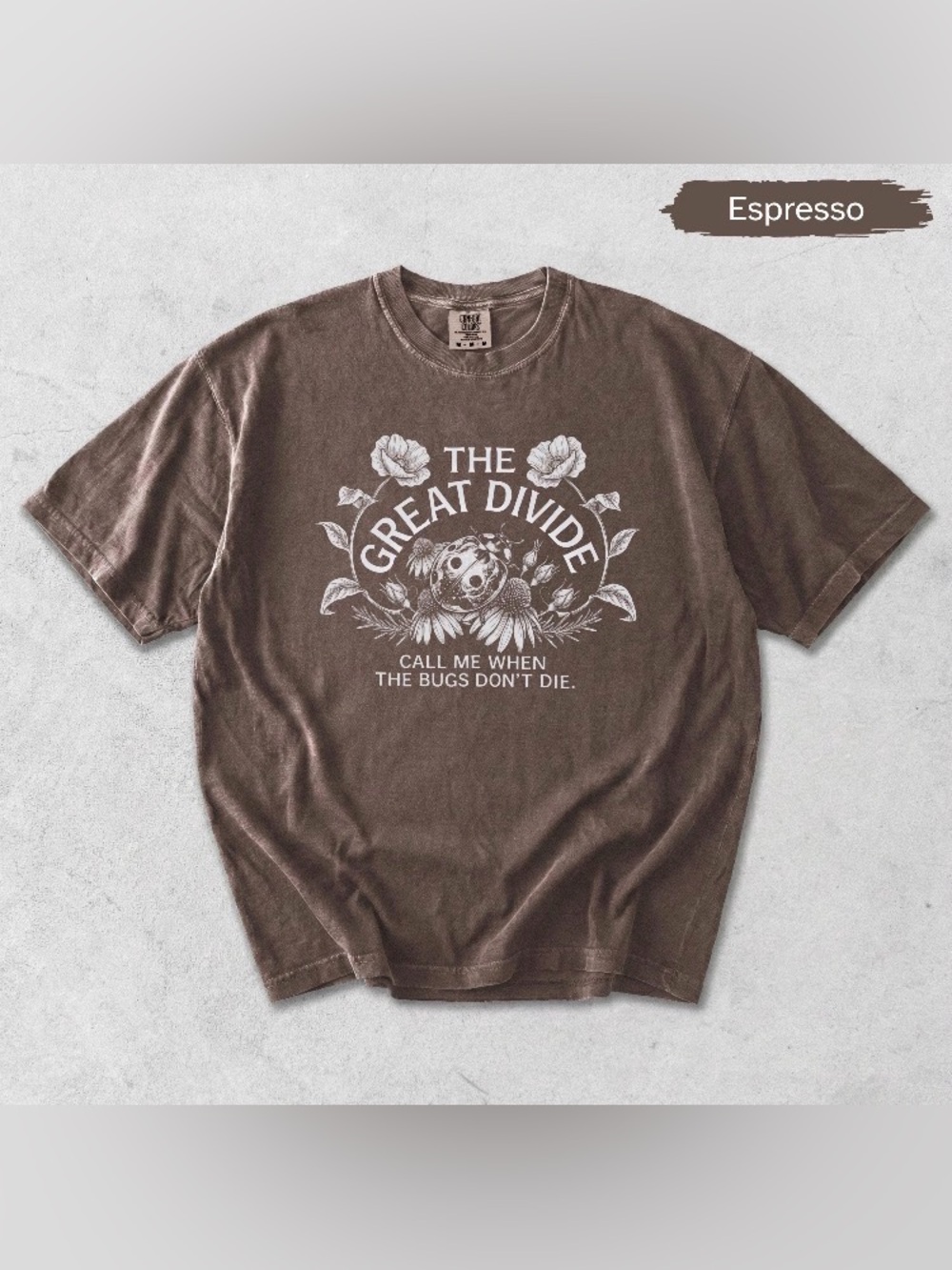 Noah Kahan The Great Divide T-Shirt, Ladybug Floral Concert Tour Merch Tee